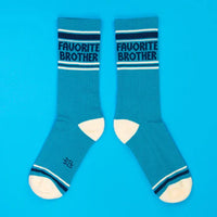 Favorite Brother Unisex Gym Crew Socks