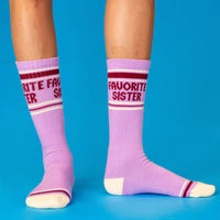 Favorite Sister Unisex Gym Crew Socks