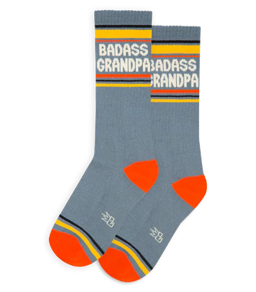 Badass Grandpa Unisex Gym Crew Socks