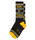 Easily Distracted By Power Tools Unisex Gym Crew Socks