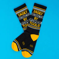 Easily Distracted By Power Tools Unisex Gym Crew Socks