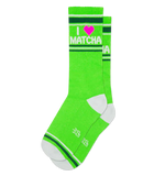I ❤️ Matcha Unisex Gym Crew Socks