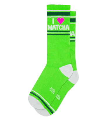 I ❤️ Matcha Unisex Gym Crew Socks