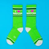 I ❤️ Matcha Unisex Gym Crew Socks