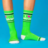 I ❤️ Matcha Unisex Gym Crew Socks