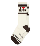 I ❤️ Nuts Unisex Gym Crew Socks