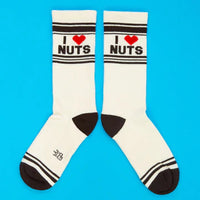 I ❤️ Nuts Unisex Gym Crew Socks