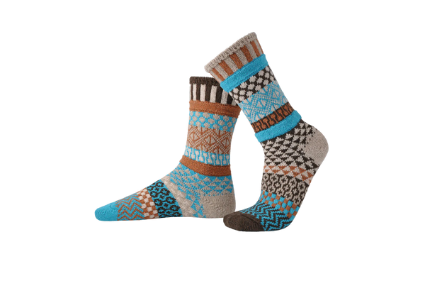 Walnut Wool Crew Socks 