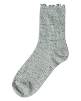 Vintage Ribbed Multi-Flecked Lettuce Edge Crew