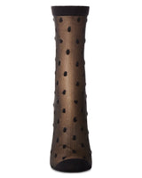 Sheer All-Over Polka Dot Ankle Sock