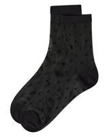 Sheer All-Over Polka Dot Ankle Sock