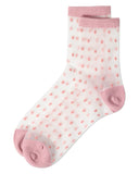 Sheer All-Over Polka Dot Ankle Sock