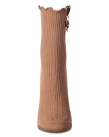 Cotton Rich Lettuce Edge Bow-Trimmed Ankle Sock