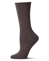 Solid Soft Flat Knit Cashmere Crew