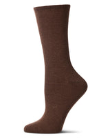 Solid Soft Flat Knit Cashmere Crew