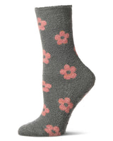 Daisies Non-Skid Lavender Infused Cozy Spa Crew Sock