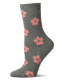 Daisies Non-Skid Lavender Infused Cozy Spa Crew Sock