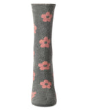 Daisies Non-Skid Lavender Infused Cozy Spa Crew Sock