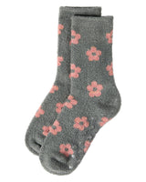 Daisies Non-Skid Lavender Infused Cozy Spa Crew Sock