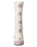 Cherries Non-Skid Lavender Infused Cozy Spa Crew Sock