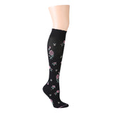 Fancy Floral & Bees Knee High Compression Socks