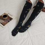 Ditsy Sunflower Knee High Compression Socks