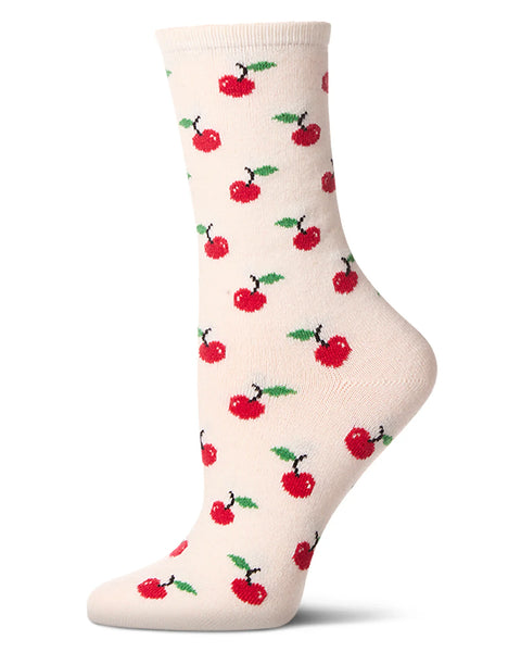 Cherry Cashmere Crew