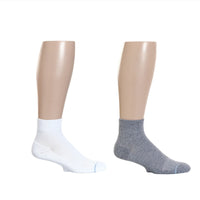 Solid Compression Men’s Quarter Crew 2-Pack