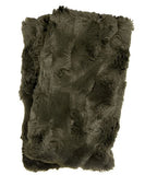 Reversible Short Cuddly Faux Fur Fingerless Gloves