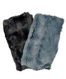 Reversible Short Cuddly Faux Fur Fingerless Gloves
