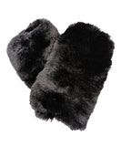Reversible Short Cuddly Royal Opulence Faux Fur Fingerless Gloves