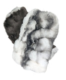 Reversible Short Cuddly Royal Opulence Faux Fur Fingerless Gloves