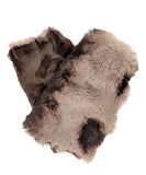 Reversible Short Cuddly Royal Opulence Faux Fur Fingerless Gloves