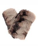 Reversible Short Cuddly Royal Opulence Faux Fur Fingerless Gloves