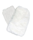 Reversible Short Cuddly Royal Opulence Faux Fur Fingerless Gloves
