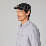 Faux Wool Plaid Men’s Driver Cap