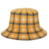 Gala Machine Knit Checkered Bucket Hat
