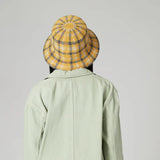 Gala Machine Knit Checkered Bucket Hat