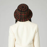 Gala Machine Knit Checkered Bucket Hat