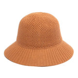Mixed Pattern Machine Knit Unstructured Bucket Hat