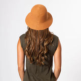 Mixed Pattern Machine Knit Unstructured Bucket Hat