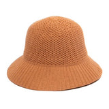 Mixed Pattern Machine Knit Unstructured Bucket Hat