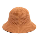 Mixed Pattern Machine Knit Unstructured Bucket Hat