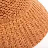 Mixed Pattern Machine Knit Unstructured Bucket Hat