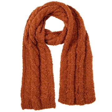 Hayride Boucle Cable Knit Scarf