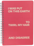 Twirl My Hair 6x8 Spiral Notebook