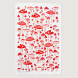 Gnome Mushroom Tea Towel