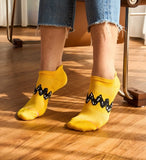Charlie Brown Zig Zag Compression Ankle Sock 2-Pack