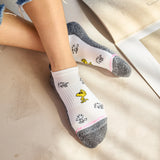 Multi Snoopy Deco Compression Ankle Sock 2-Pack