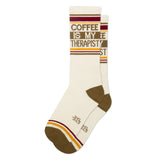 Coffee Is My Therapist Unisex Gym Crew Socks